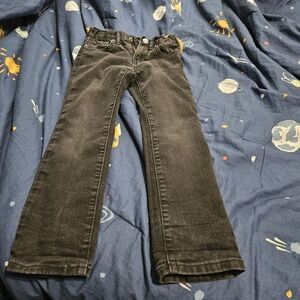 Boys size 6 straight leg black jeans